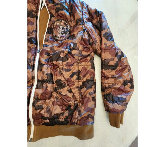 Nike Skateboarding Poler Outdoor Brand Reversible Jacket Puffer Camo - Picture 5 of 10